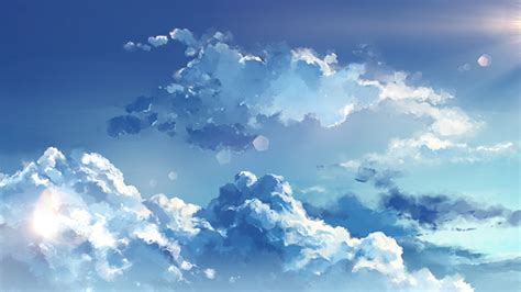 Anime clouds, sky, Anime, HD wallpaper | Wallpaperbetter