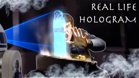 How To Make an INTERACTIVE HOLOGRAM! (Cheap Easy DIY Build) - YouTube