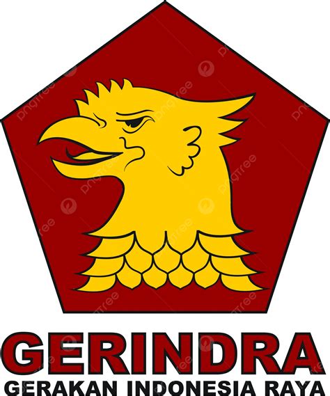 Gambar Pilihan Raya Umum Logo Parti Gerindra Pada 2024 Vektor, Mengisar ...