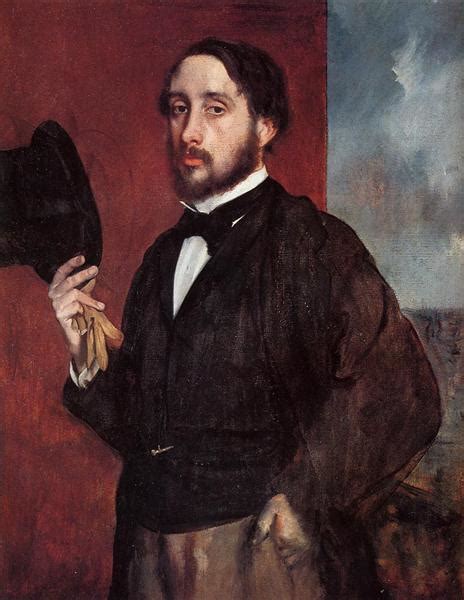 Self Portrait Saluting, 1865 - 1866 - Edgar Degas - WikiArt.org