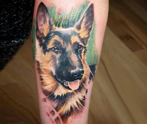 German Shepherd tattoo by Ingi Bleksmidjan | Post 25745