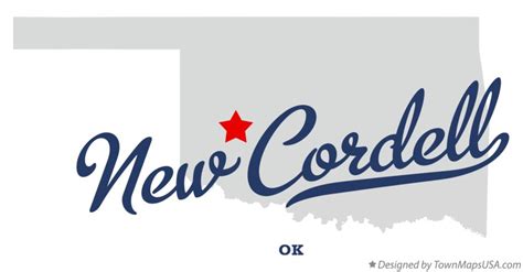 Map of New Cordell, OK, Oklahoma