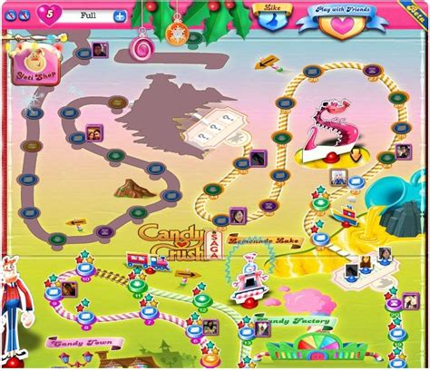 Candy Crush Saga World Map