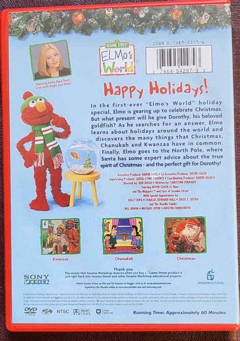 Elmo's World Happy Holidays Family / Kids / Children DVD Excellent ...