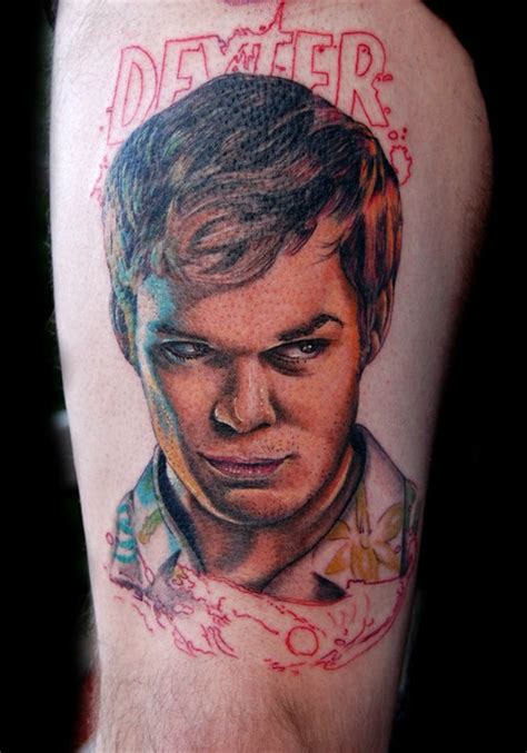 Dexter portrait tattoo by JasonRhodekill on DeviantArt