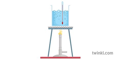 Boiling Water Practical Bunsen Burner Thermometer Experiment Laboratory