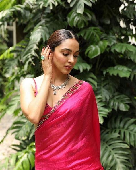 Kiara Advani In Red Saree