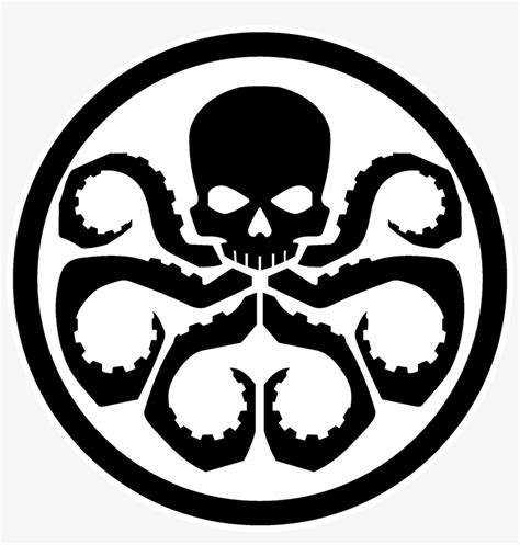 Avengers Drawing Black And White - Hydra Logo Transparent Transparent PNG - 1935x1935 - Free ...