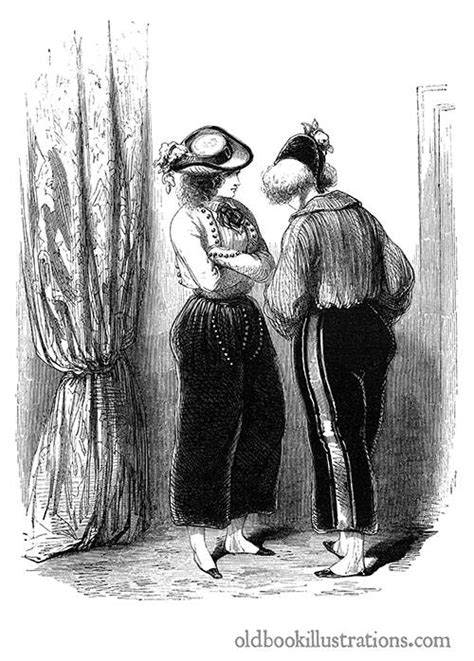 Private Conversation – Old Book Illustrations