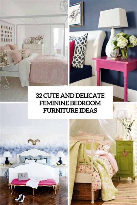 32 Cute And Delicate Feminine Bedroom Furniture Ideas - DigsDigs