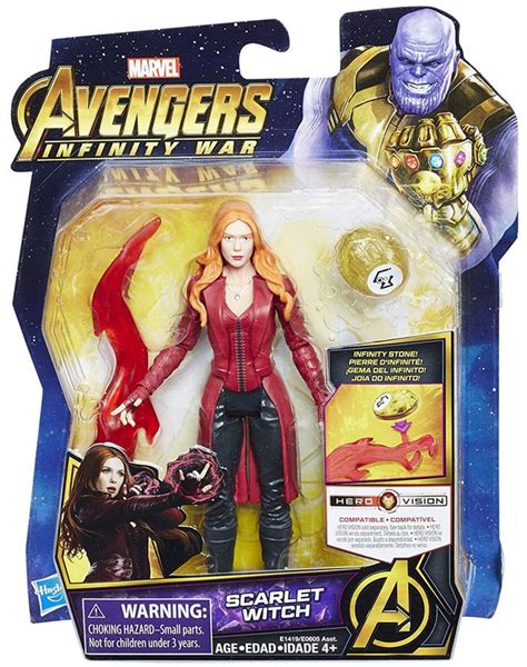 Marvel Avengers Infinity War Scarlet Witch 6 Action Figure with Stone ...