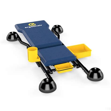 ERGOCHAIR 5215988 Adjustable Height Rolling Work Seat With Utility Tray ...