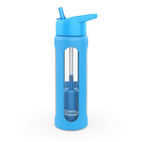 Clearly Filtered Glass Water Bottle [20-Ounce Borosilicate]