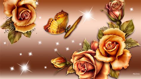 🔥 [30+] Roses Butterfly Wallpapers | WallpaperSafari