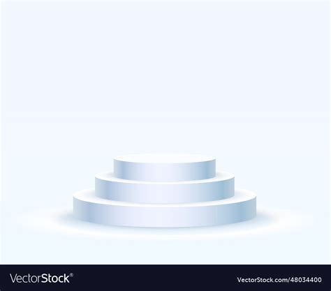 Stage podium with lighting Royalty Free Vector Image