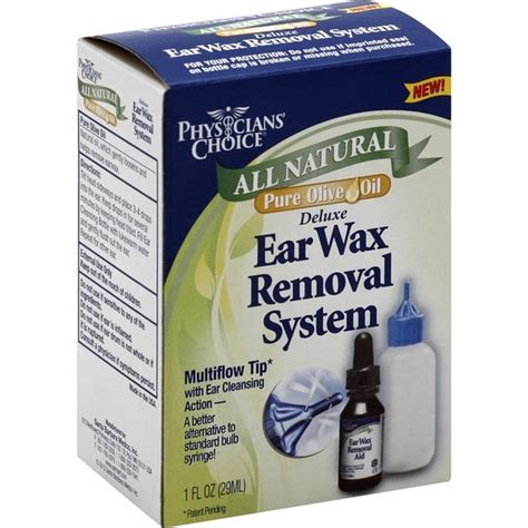 Physician's Choice Ear Wax Removal System, Deluxe, Pure Olive Oil (1 ...