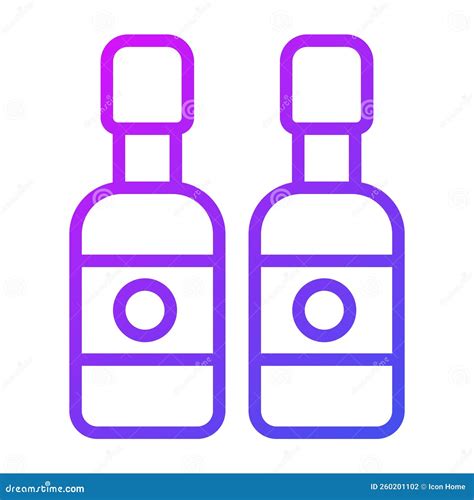 Bear Bottle Vector Outline Icon. Modern Colored Outline Symbols ...