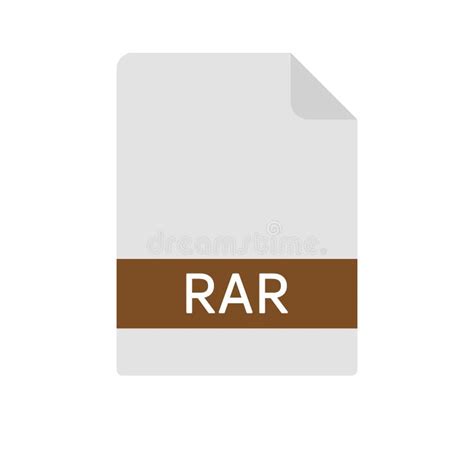 RAR Document Download File Format Vector Image. RAR File Icon Flat Design Graphic Vector Stock ...