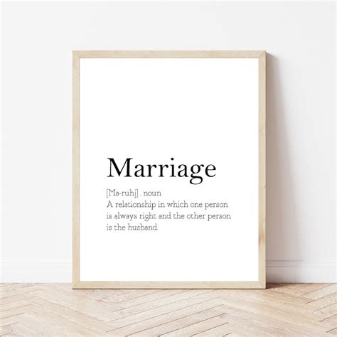 Marriage Definition Print, Dictionary Print, Wall Art, Digital Download ...