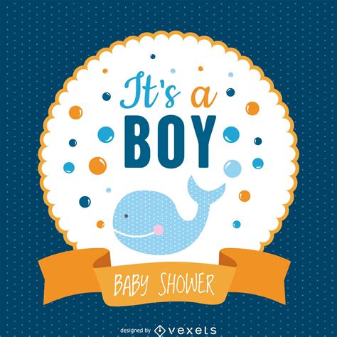 Boy Baby Shower Design Vector Download