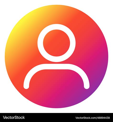 Instagram profile button Royalty Free Vector Image