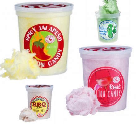 Unique Cotton Candy Flavors, Including Jalapeño, Pickle, Rosé and more