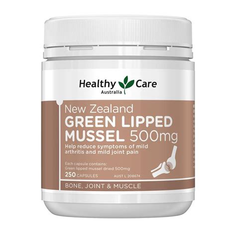 Healthy Care New Zealand Green Lipped Mussel 250 Capsules | eBay