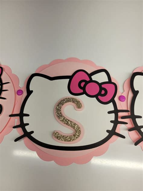 Hello Kitty Birthday Banner - Etsy