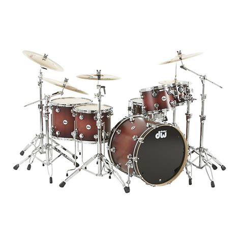 DW Collector's Series Satin Specialty 5-Piece Shell Pack Tobacco Burst ...