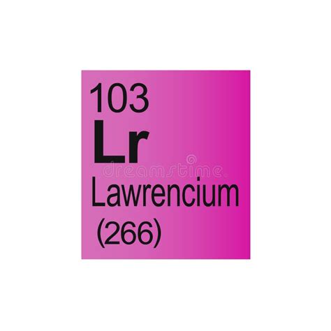 Lawrencium Symbol Stock Illustrations – 142 Lawrencium Symbol Stock ...