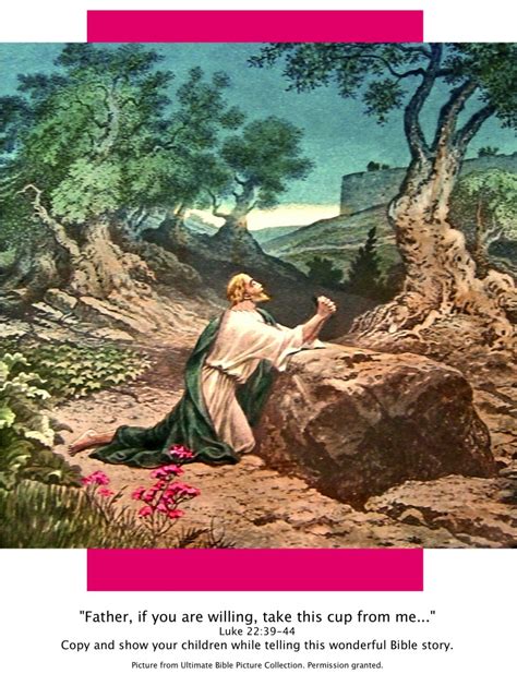 Bible Story Pictures: Jesus in the Garden of Gethsemane - The Scripture Lady