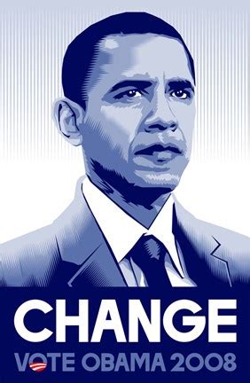 Barack Obama - (Change) Campaign Poster Wall Poster by Unknown at ...