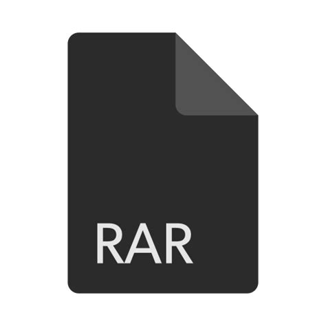 Extension, file, format, rar icon