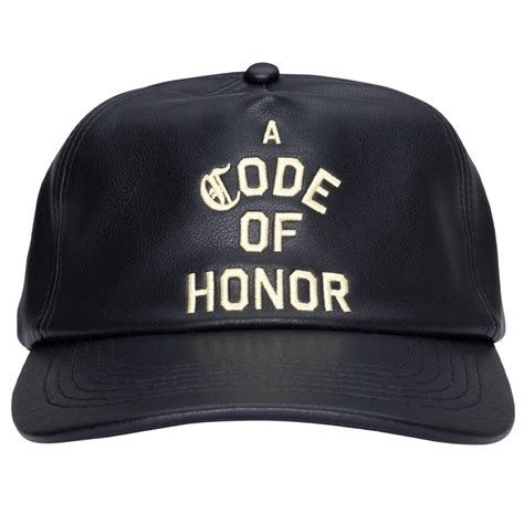 Honor The Gift Los Angeles Leather Cap black