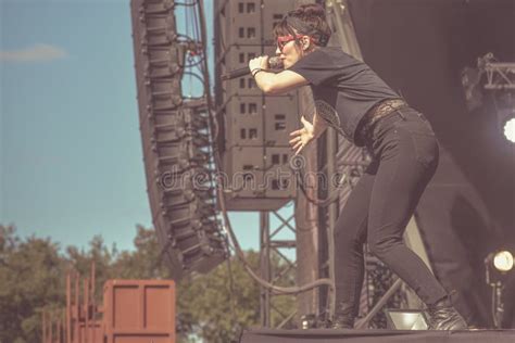 The Interrupters, Aimee Interrupter Live Concert Editorial Photo ...