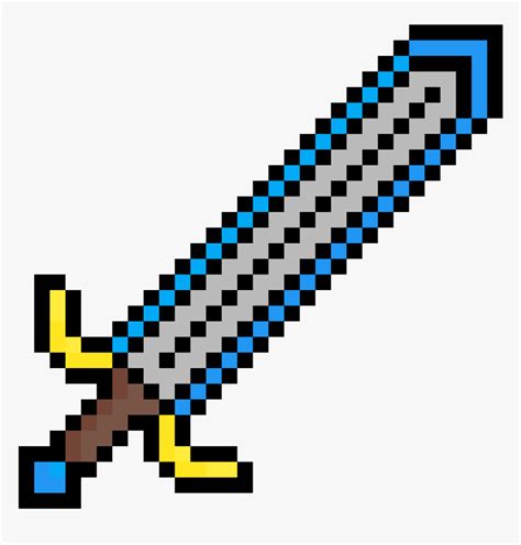 Minecraft Sword Pixel Art