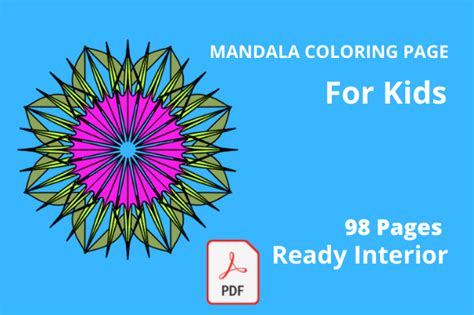 Kids Mandala Coloring Pages Graphic by Luham Digital Products · Creative Fabrica