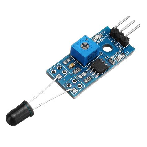 1pcs LM393 3 Pin IR Flame Detection Sensor Module Fire Detector ...