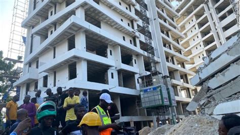 21-story building collapses in Lagos, Nigeria