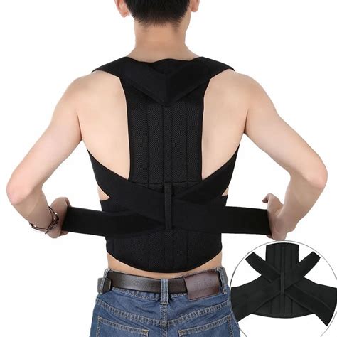 Men's Corset Back Support Posture Corrector Belt Men Lumbar Support Belt Babaka Back Brace ...