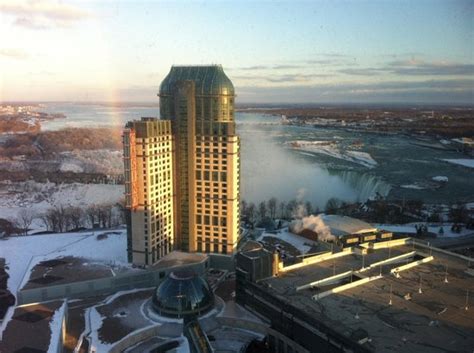 American Falls and Sky Tower - Picture of Hilton Niagara Falls/Fallsview Hotel & Suites, Niagara ...