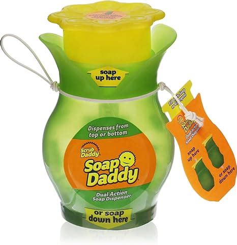 Amazon.com: Scrub Daddy, Soap Daddy - Dual Action Soap Dispenser with Easy Grip Squeezable Sides ...