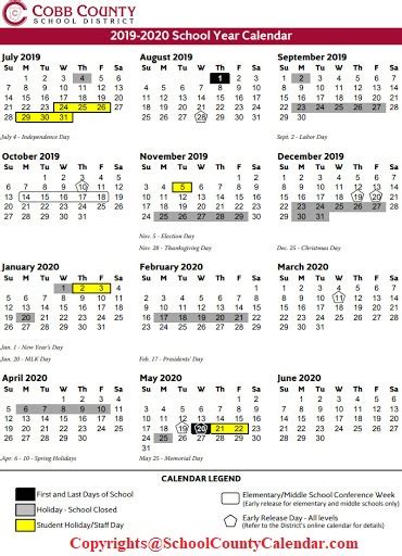 ️ Cobb County School Calendar District 2022-2023 ️ [PDF]