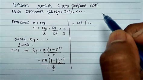 Rumus Deret Geometri r Kurang Dari 1 - YouTube