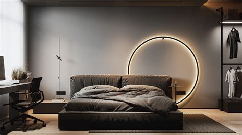 Decorating With Light: 3 Dark Interiors With Inspirational Home Lighting | Unique bedroom design ...