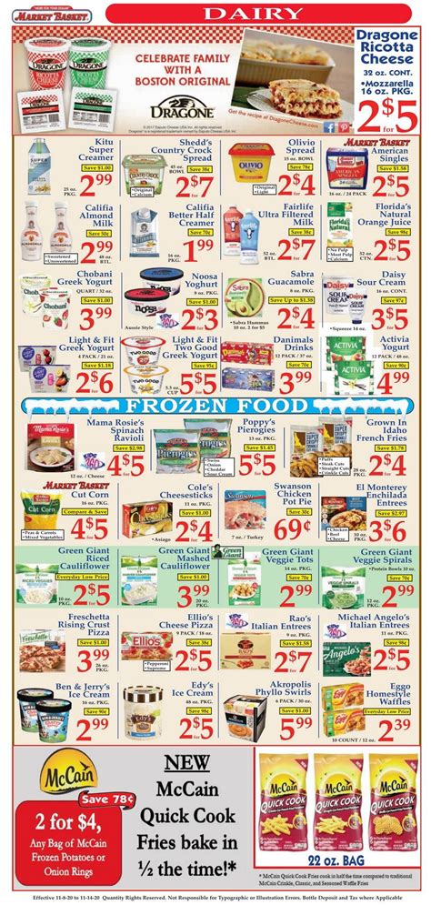 Market Basket Weekly Flyer Nov 8 – Nov 14, 2020