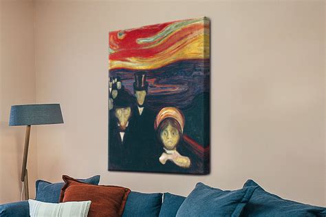 Anxiety Edvard Munch Iconic Modern Art | Canvas Prints Perth