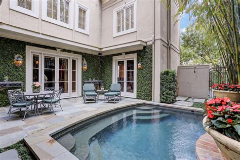 2 West Oak Dr. #1 Houston, TX 77056: Photo The same view of the pool looking back towards the ho ...