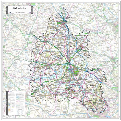 Oxfordshire County Map (2021) – Map Logic