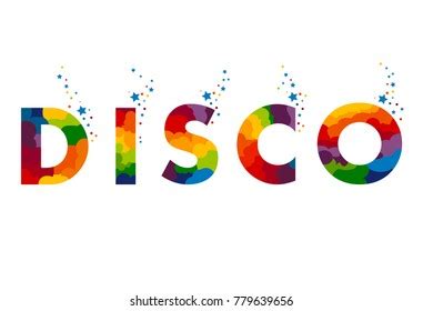 Disco Letters Illustration Ready Poster Artwork Stock Vector (Royalty ...